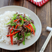 Stir-fried Beef with Green Peppers | China Sichuan Food image