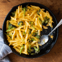 Skillet Broccoli-Cheddar Mac & Cheese Recipe | EatingWell image