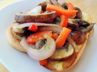 Vegetarian Mushroom Philly Cheese Steak Sandwiches Recipe ... image