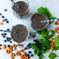Chocolate Blueberry Superfood Smoothie - Yes to Yolks image