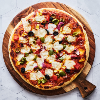 Vegan Pizza Recipe | RIDICULOUSLY EASY Pizza In 25 Min. image
