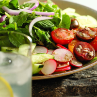 Claire's Mixed Green Salad with Feta Vinaigrette Recipe ... image