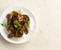 Eggplant and Beef Stir-Fry Recipe | Bon Appétit image