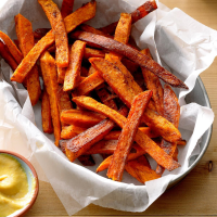 Air-Fryer Sweet Potato Fries Recipe: How to Make It image