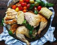 Whole Roast Summer Chicken Recipe | SideChef image