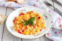 Stir-Fried Egg and Tomato Recipe Recipe | Epicurious image