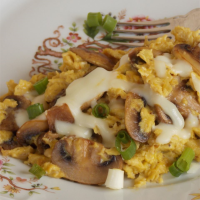 Onion and Mushroom Scrambled Eggs Recipe | Allrecipes image
