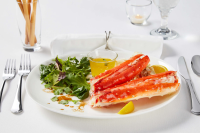 Colossal King Crab Legs with Garlic Butter image