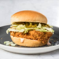 Air-Fryer Spicy Fried-Chicken Sandwich | America's Test ... image