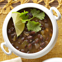 Vegetarian Black Bean Soup Recipe | EatingWell image