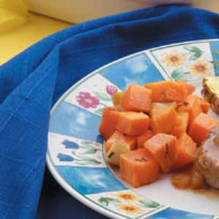 Baked Garlic Sweet Potatoes Recipe: How to Make It image