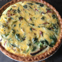 Spinach and Mushroom Quiche with Shiitake Mushrooms Recipe ... image
