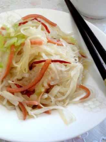 Stir-fried shredded radish recipe - Simple Chinese Food image