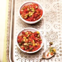 Fresh Tomato and Caper Salad Recipe - Paula Wolfert | Food ... image