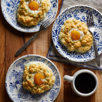 Parmesan Cloud Eggs Recipe | EatingWell image