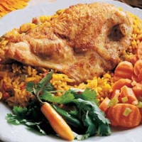 Spanish Chicken and Rice Recipe: How to Make It image
