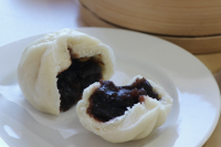 Steamed Red Bean Buns (Dao Sha Bao) | Asian Inspirations image