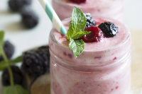 Low-Carb Berry Smoothie - Delightfully Low Carb image