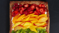 Rainbow Fruit Tart Recipe | Martha Stewart image