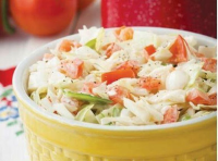Cabbage-Tomato Slaw | Just A Pinch Recipes image