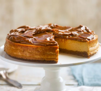 Salted caramel cheesecake recipe | BBC Good Food image