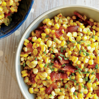 Fresh Corn Sauté with Bacon and Chives Recipe | MyRecipes image