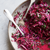 Red Cabbage Slaw Recipe - Dennis Lee | Food & Wine image