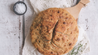 Homemade Rosemary and Sea Salt Spelt Bread | Yuzu Bakes image