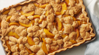 Peach Slab Pie Recipe - Pillsbury.com image