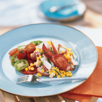 Lobster Salad with Potatoes, Corn and Tomatoes Recipe ... image