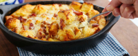 Recipes - Savory Bacon Bread Pudding - Applegate image