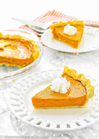 Easy Eggless Pumpkin Pie Recipe - Mommy's Home Cooking image