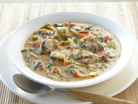 Thai Coconut Soup with Grilled Halibut | Seafood Recipes ... image