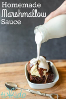 Homemade Marshmallow Sauce Ice Cream Topping Recipe ... image