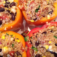 STUFFED BELL PEPPERS WITH GROUND TURKEY AND QUINOA RECIPES