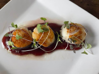 Balsamic Glazed Sea Scallops | Just A Pinch Recipes image