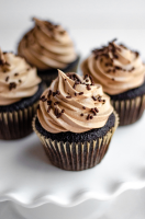 Simple Chocolate Cupcakes with Chocolate Swiss Meringue ... image