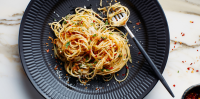 Recipes, Menu Ideas, Videos & Cooking Tips - Pasta with 15-Minute Garlic, Oil, and Anchovy Sauce Recipe Recipe | Epicurious image