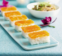 Easy salmon sushi recipe | BBC Good Food image