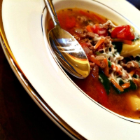 Cheese Tortellini Soup and Sausage Recipe | Allrecipes image