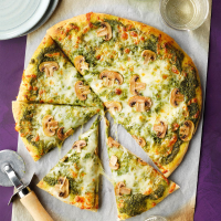 Easy Pesto Pizza Recipe: How to Make It - Taste of Home image