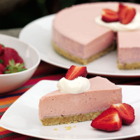 Strawberry Yogurt Mousse Cake | Dessert Recipes | Woman & Home image