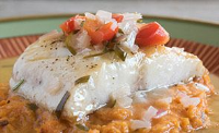 Broiled Black Cod with Butter-Wine Sauce | Cod Recipes ... image