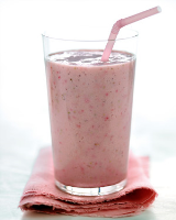 Strawberry Soy Smoothie Recipe | Martha Stewart image
