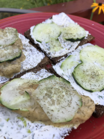 Open-Faced Sandwiches With Herbed Cream Cheese and Baby ... image