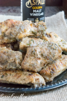 Oven Fried Salt and Vinegar Chicken Wings image