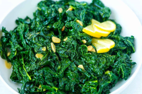 Lemon Garlic Sauteed Kale - Easy Recipes for Home Cooks image