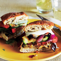 Grilled Farmers' Market Sandwiches Recipe | MyRecipes image