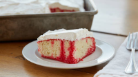 Raspberry Poke Cake Recipe - BettyCrocker.com image