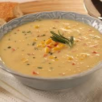 The Best Creamy Corn Chowder (without the cream!) | Just A ... image
